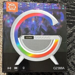 G2388A Circular LED Bluetooth Speaker - Multi-Color Accent